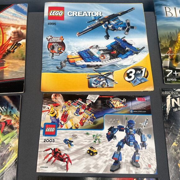 LEGO Instruction Manuals Lot 20 Mixed Racers Bionicle City Star Wars Knights Y2K - Picture 5 of 14